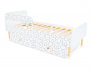 Кровать Stumpa Классика с бортиком и ящиками Кубики