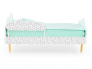 Кровать Stumpa Облако с бортиком рисунок Кубики