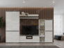Гостиная Гретта дуб крафт белый/антрацит
