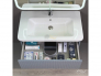 Тумба с раковиной Wave 80 голубой деним