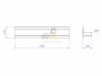 Полка Д-7 навесная Денвер Риббек серый