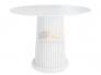 Стол Кортес-2 нераздвижной d1100 мм белая эмаль