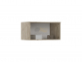 Шкаф 2-х створчатый Норд 800 с антресолью Кашемир, Крафт серый