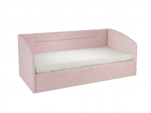 Кровать софа Альба 900 велюр нежно-розовый