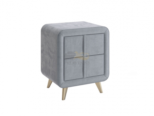 Тумба прикроватная Софи 2 оникс велюр